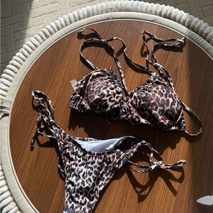 Leopard Print Bikini Set